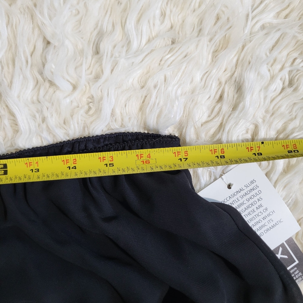 Alex Evenings Plus Straight Leg Pant with Georgette Split Leg Overlay Size 2X - Picture 10 of 15